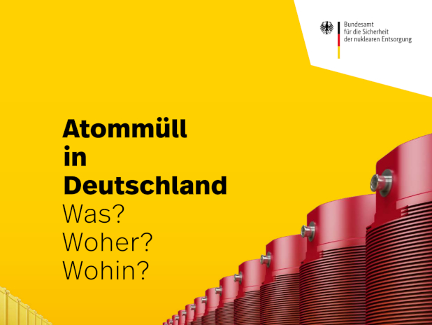Cover des Flyers: Atommüll in Deutschland