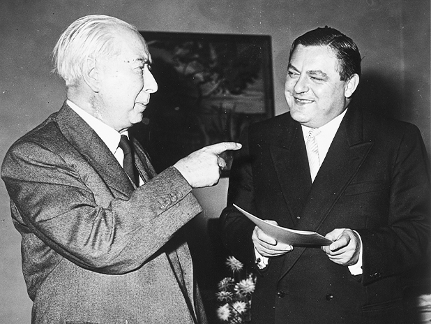 F.J. Strauss wird Atomminister 1955 (BildMitLangbeschreibung)